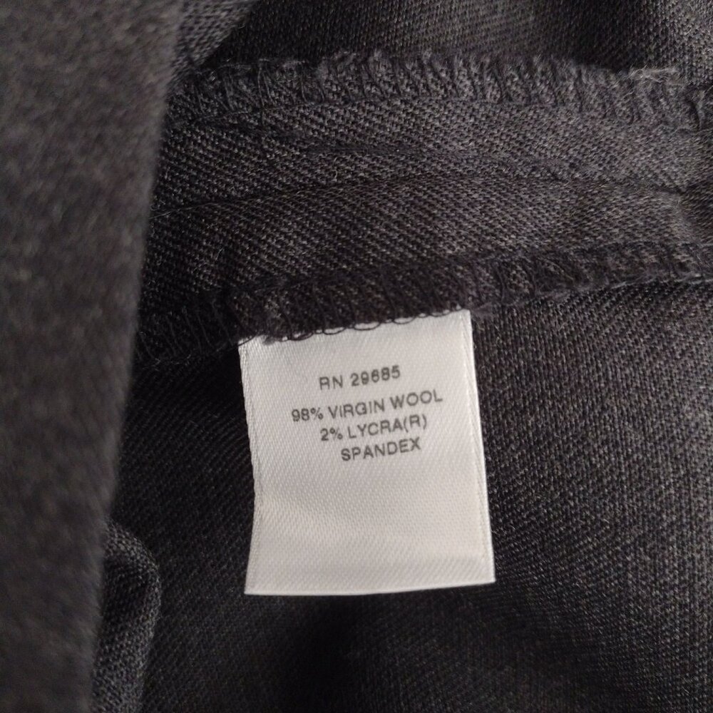 Pendleton Wool Blend Dress Pants 14 Vtg Gray Straight Leg Stretch Trousers L - Picture 7 of 10